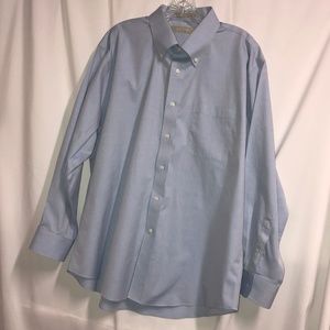 Nordstrom Mens wrinkle free blue dress shirt 17/33